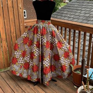 Maxi Skirt with pockets and scarf